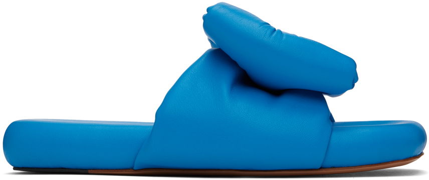 Superge in čevlji Off-White Padded Slides Modra | OWIC005S23LEA0014545, 0
