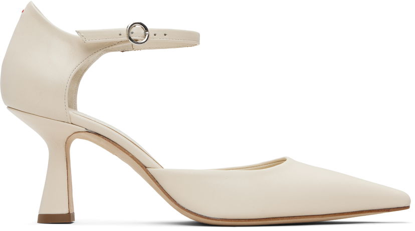 Oblačila Aeyde Aeyde Salvi Ankle Strap Heels Bela | A11-PU-VDHP75ST167-SS25-100-007