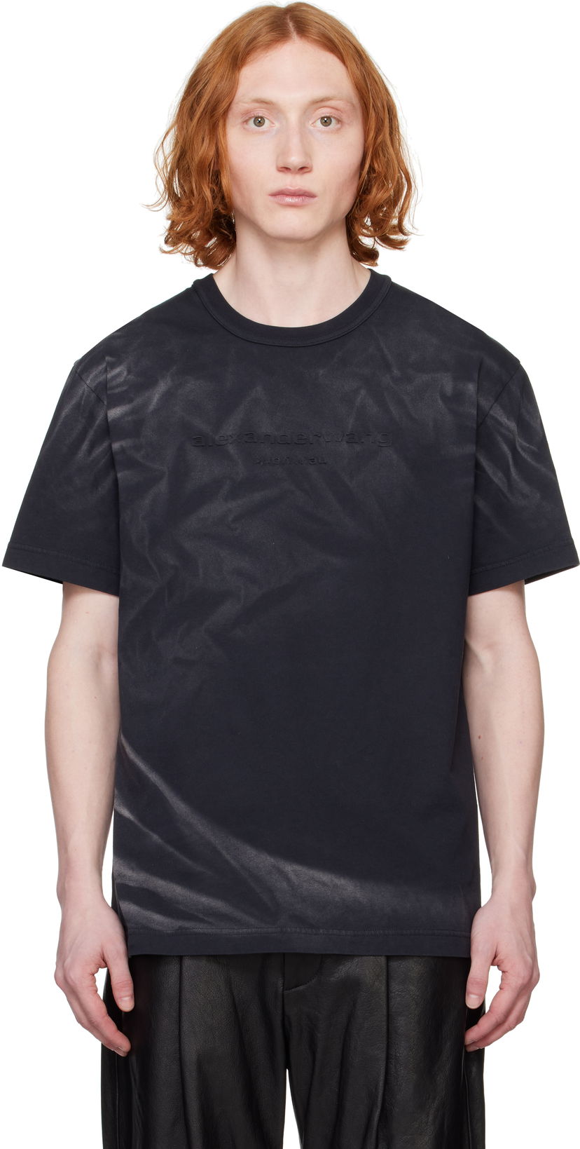 Majica Alexander Wang Alexander Wang Logo T-Shirt Črna | UCC1251781
