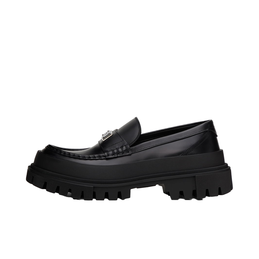 Superge in čevlji Dolce & Gabbana Black Hi-Trekking Loafers Črna | A30170AI027