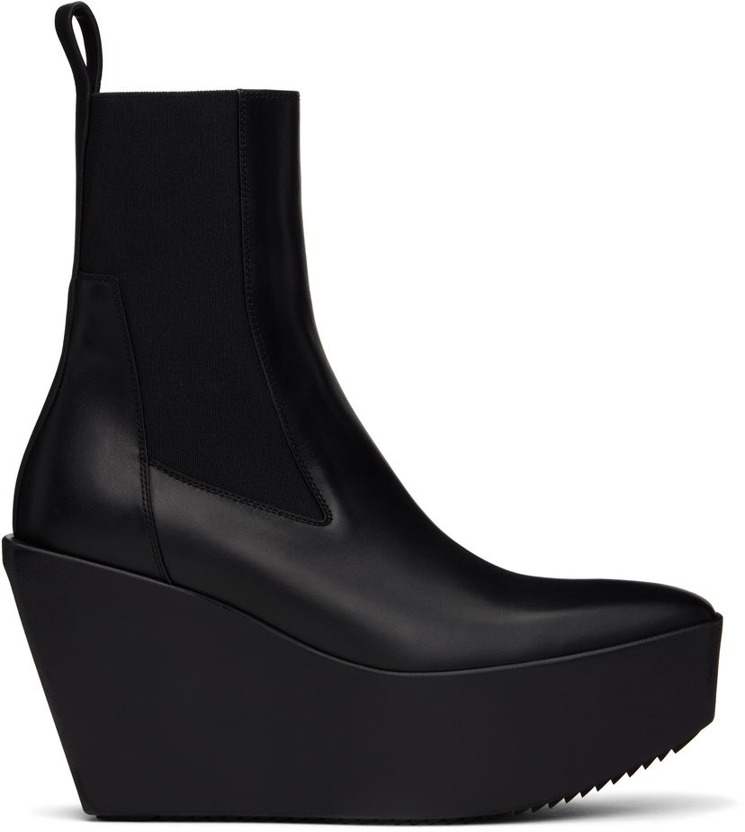 Oblačila Rick Owens Rick Owens Hollywood Sliver Platform Beatle Boots Črna | RP01E7851 LOO