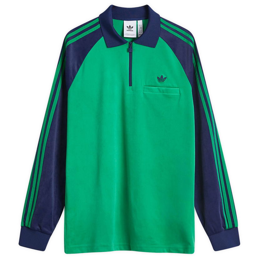 Polo majica adidas Originals Polo Shirt Green Indigo Zelena | JN5981