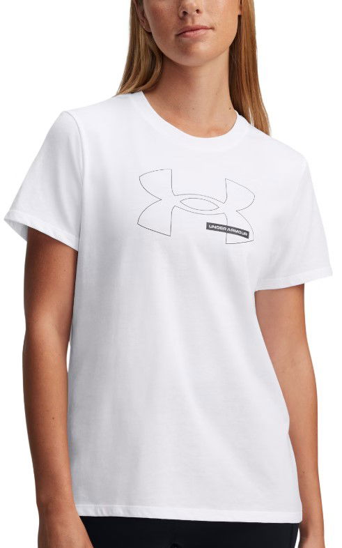 Majica Under Armour Rival Outline Short Sleeve T-Shirt Bela | 1389719-100