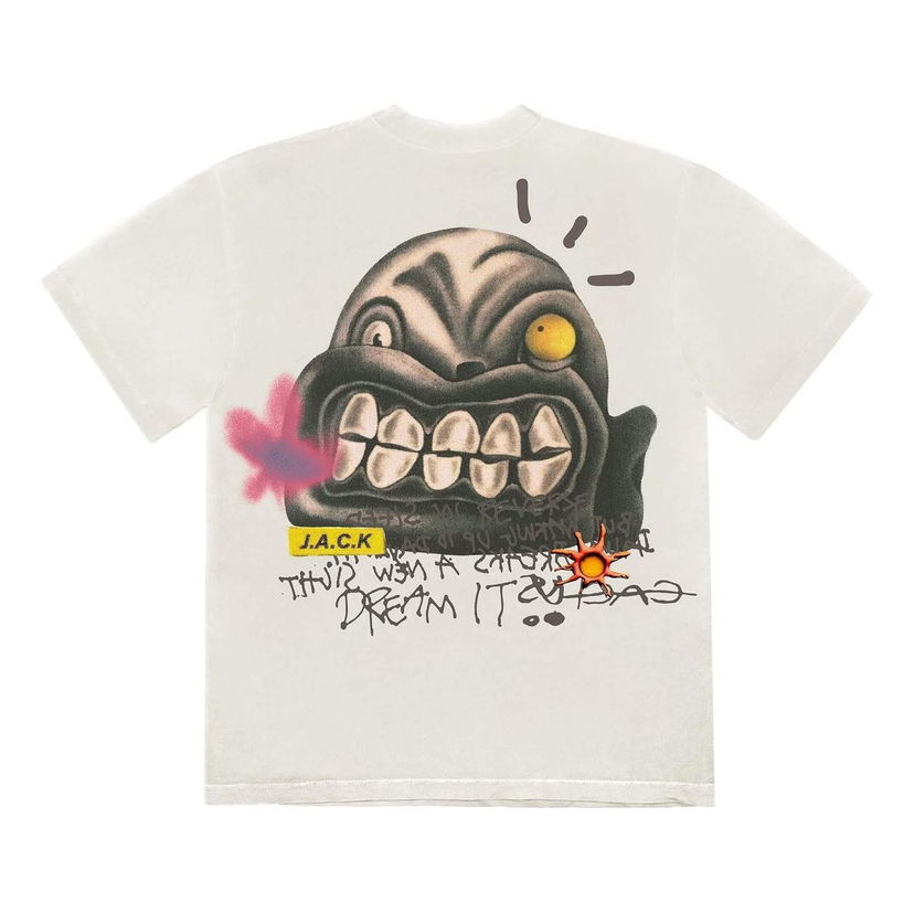 Majica Cactus Jack by Travis Scott Travis Scott Cactus Jack Dream It Graphic T-Shirt Bela | CJFN-SS67