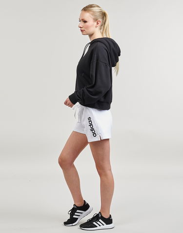Kratke hlače adidas Originals Shorts adidas W LIN FT SHO Bela | IC6875, 2