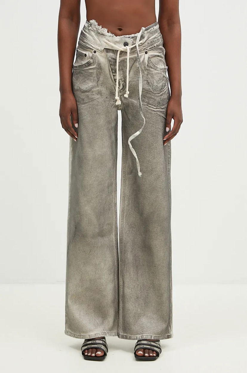 Kavbojke Ottolinger Ottolinger Double Fold Pants Siva | 1170803921