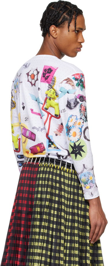 Pleteni pulover Chopova Lowena Chopova Lowena 'What's In My Bag' Fitted Jersey T-shirt Bela | 2305, 2
