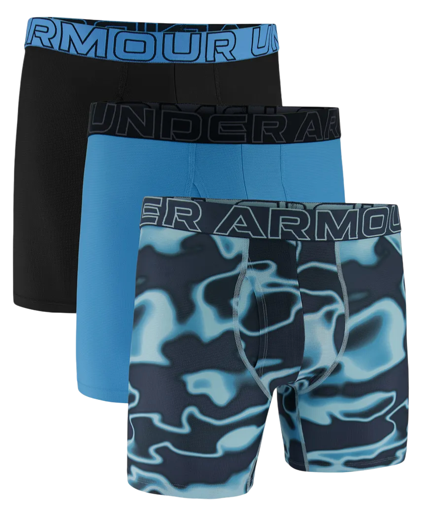 Boksarice Under Armour Performance Tech Mesh 6" Print Boxerjock - 3 Pack Večbarvna | 1383885-494, 0