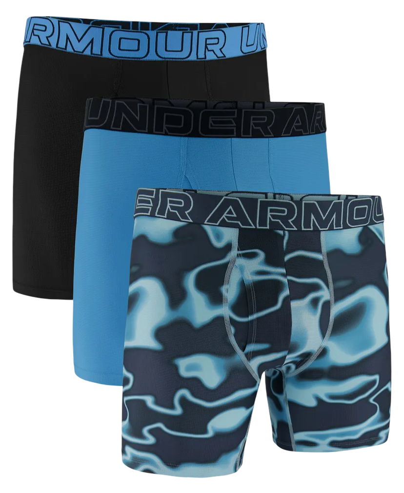 Boksarice Under Armour Performance Tech Mesh 6" Print Boxerjock - 3 Pack Večbarvna | 1383885-494