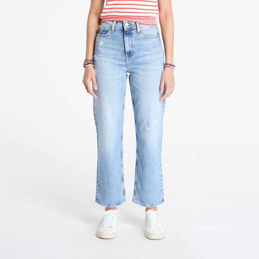Kavbojke Tommy Hilfiger Tommy Jeans Layla High Rise Slim Straight Jeans W25/L30 Modra | DW0DW20013 1AB
