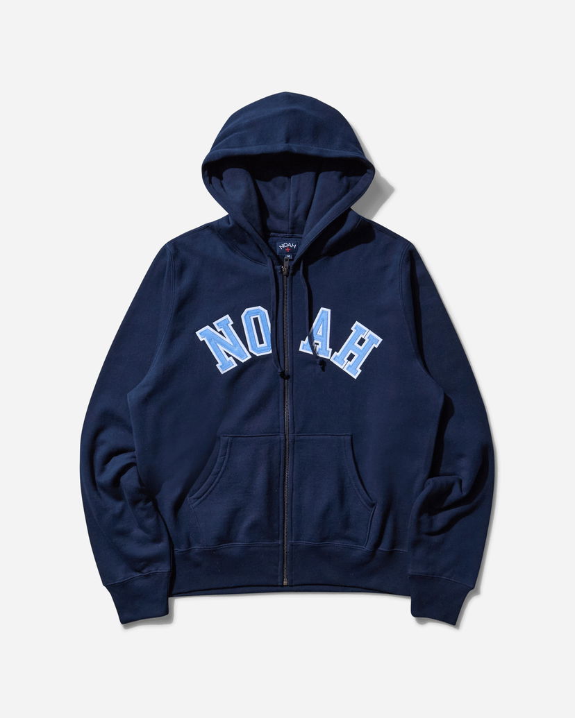Pulover Noah Arch Appliqué Zip-Up Hoodie Mornarica | SS194SS25 NVY