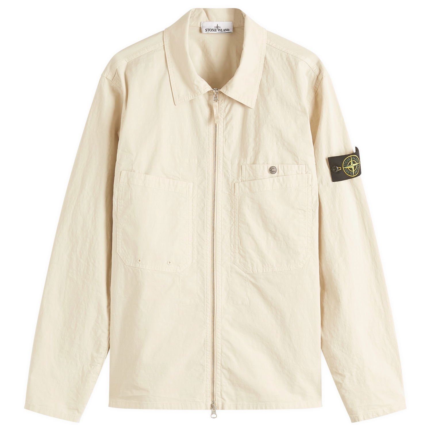 Srajce Stone Island Men's Mil-Spec Stretch Ripstop-TC Shirt Jacket, Size Large Bež | K1S151200012-V0095, 0