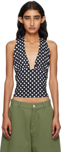 Miaou Mathilde Polka Dot Halter Top