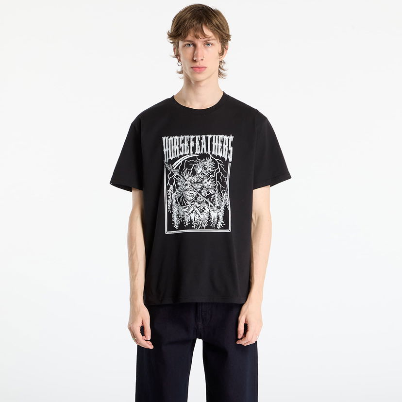 Majica Horsefeathers Danihell Graphic T-Shirt XXL Črna | SM1406A