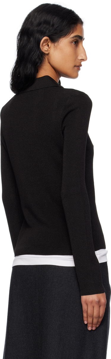 Polo majica A.P.C. A.P.C. Mila Knit Polo Top Črna | VIAMD-F23433, 2