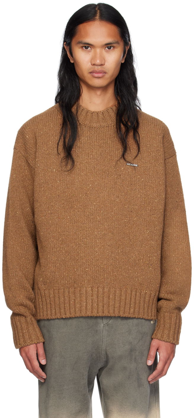 Pleteni pulover We11done We11done Chunky Knit Sweater Rjava | WD-KT2-24-626-U-BR