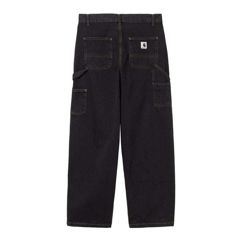 Cargo hlače Carhartt WIP Double Knee Stone Washed Pants Črna | I034229_9