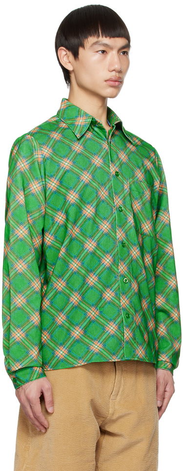 Srajce ERL Plaid Button-Up Shirt Zelena | ERL06B007, 1