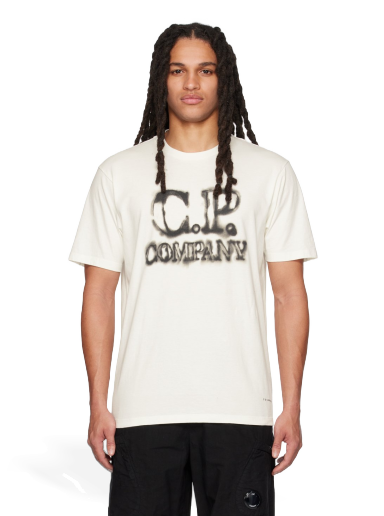 Majica C.P. Company Blurry T-Shirt Bela | 14CMTS348A-005431G