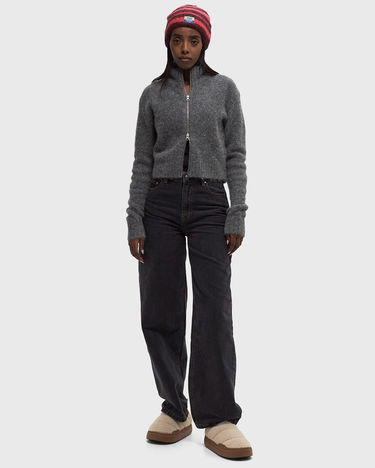 Pleteni pulover Samsoe Samsoe Samsøe & Samsøe SAJEANNE Zip Cardigan Siva | F24400072-IRON-GATE, 1