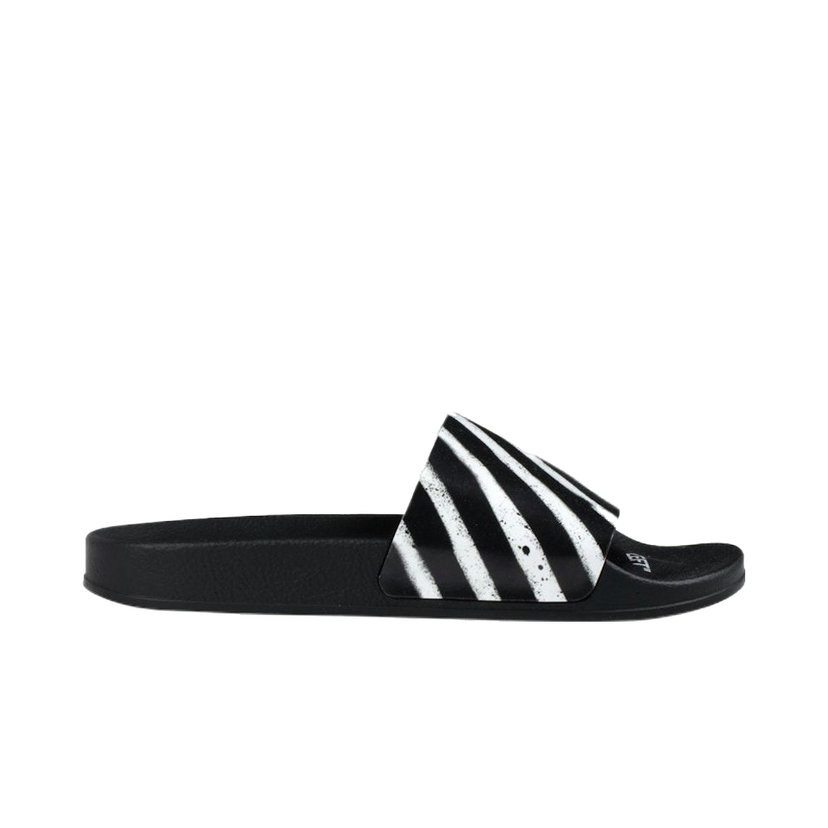 Superge in čevlji Off-White Spray Stripes Slider Black White SS20 Črna | OMIA088R20C220521001