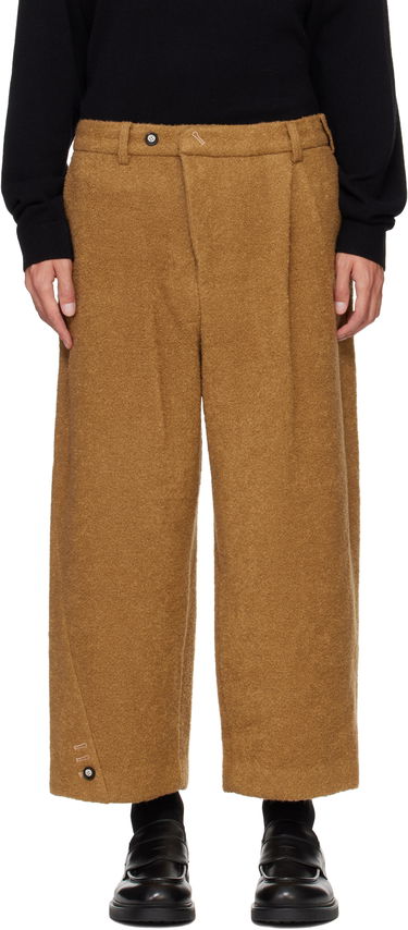 Hlače ADER ERROR Brown Wool Wide Leg Trousers Rjava | BN01FWSA0207CM, 0
