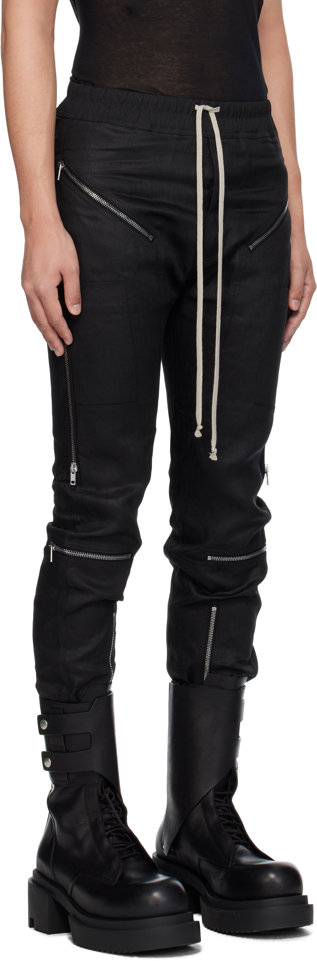 Trenirka Rick Owens Rick Owens Hollywood Headon Trousers Črna | RU01E5368 TWL, 1