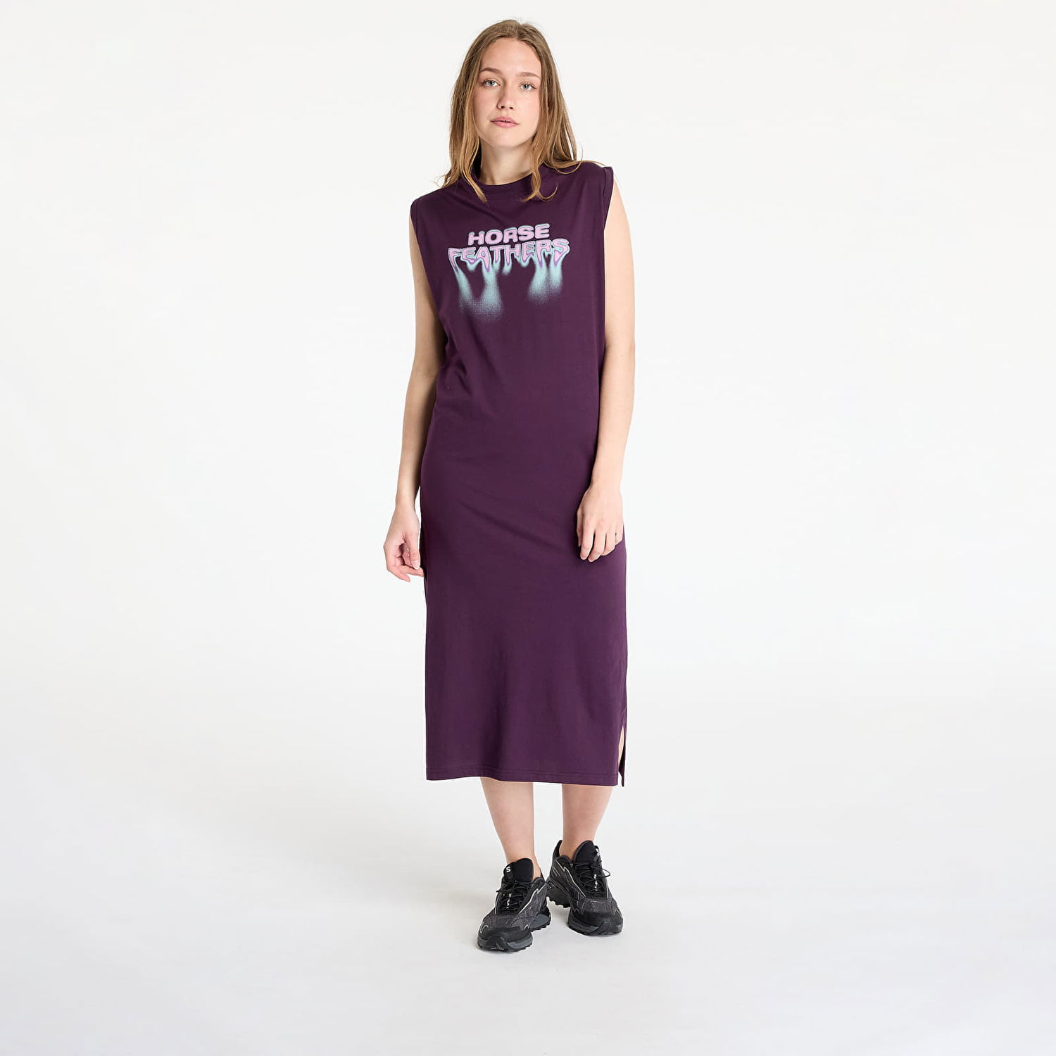 Obleke Horsefeathers Horsefeathers Mary Sleeveless Midi Dress Lila | SW934A, 0