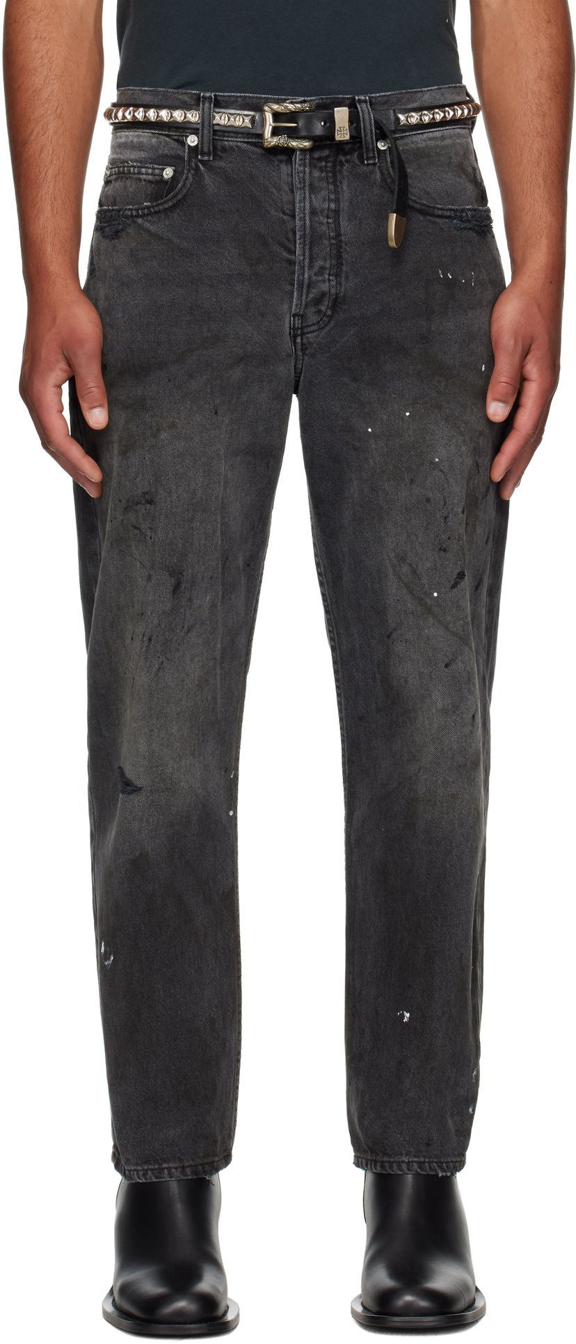 Kavbojke Enfants Riches Déprimés Enfants Riches Déprimés Baggy Jeans Črna | 050-405