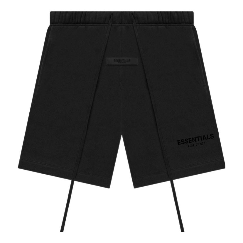 Kratke hlače Fear of God Essentials SS22 Stretch Limo Sweatshorts Črna | FOG-SS22-876