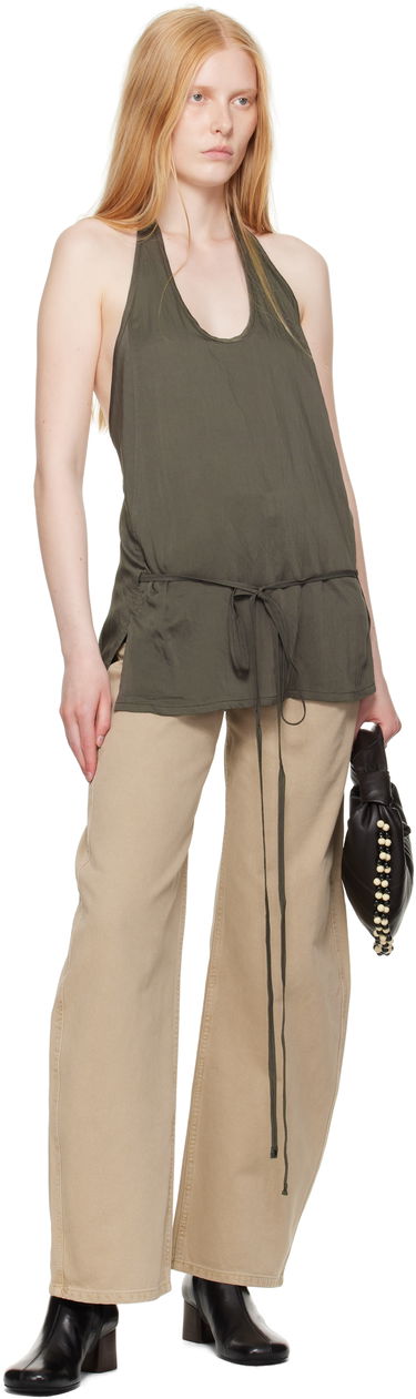 Majica brez rokavov LEMAIRE Lemaire Apron Halter Top Zelena | TO1387 LF1388, 3