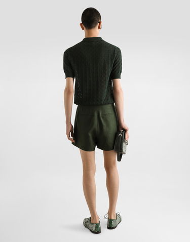 Kratke hlače Dolce & Gabbana Dolce & Gabbana Linen Shorts with Belt Zelena | GP10WTFU4MCV0304, 2