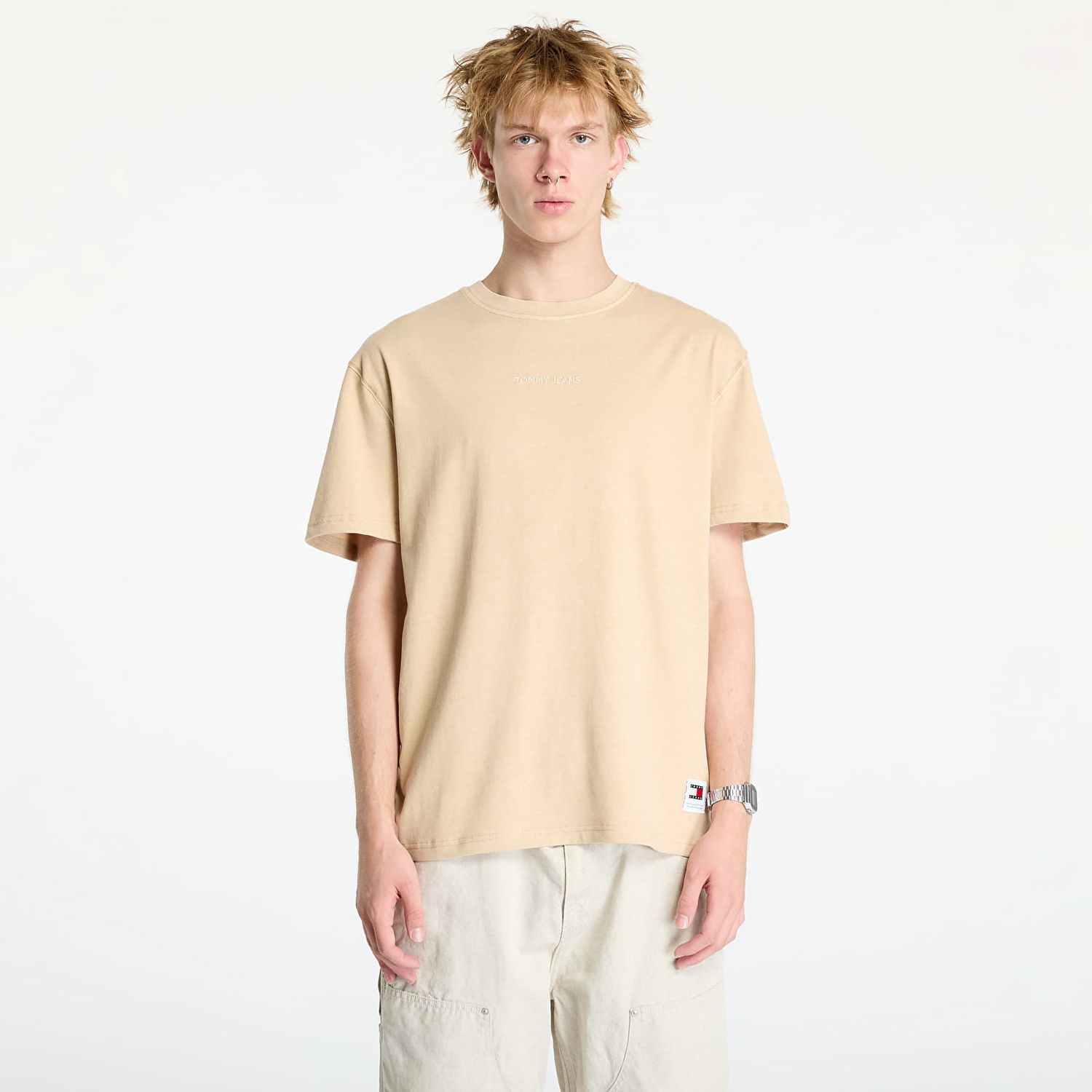 Majica Tommy Hilfiger Regular Classic Tee Beige Bež | DM0DM20755 AB9, 0