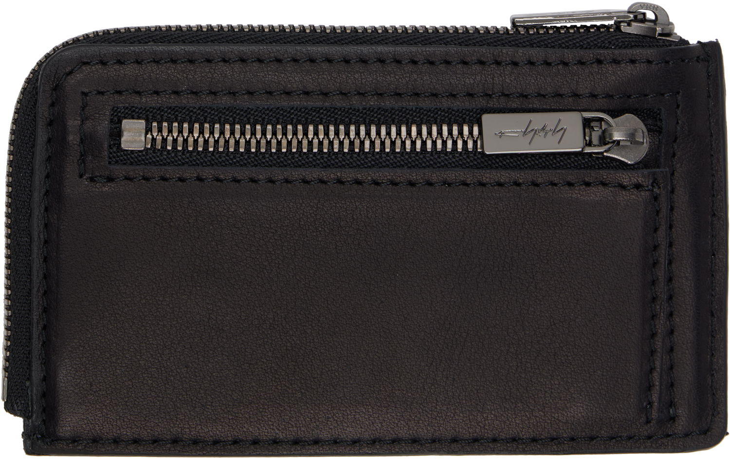 Denarnica Yohji Yamamoto YOHJI YAMAMOTO Mini Card Wallet Črna | DA-A85-784, 1