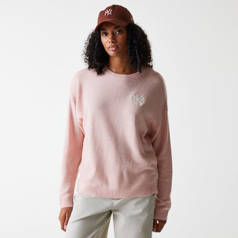 Pleteni pulover New Era New Era MLB NY Yankees Knit Sweater Roza | 60684501