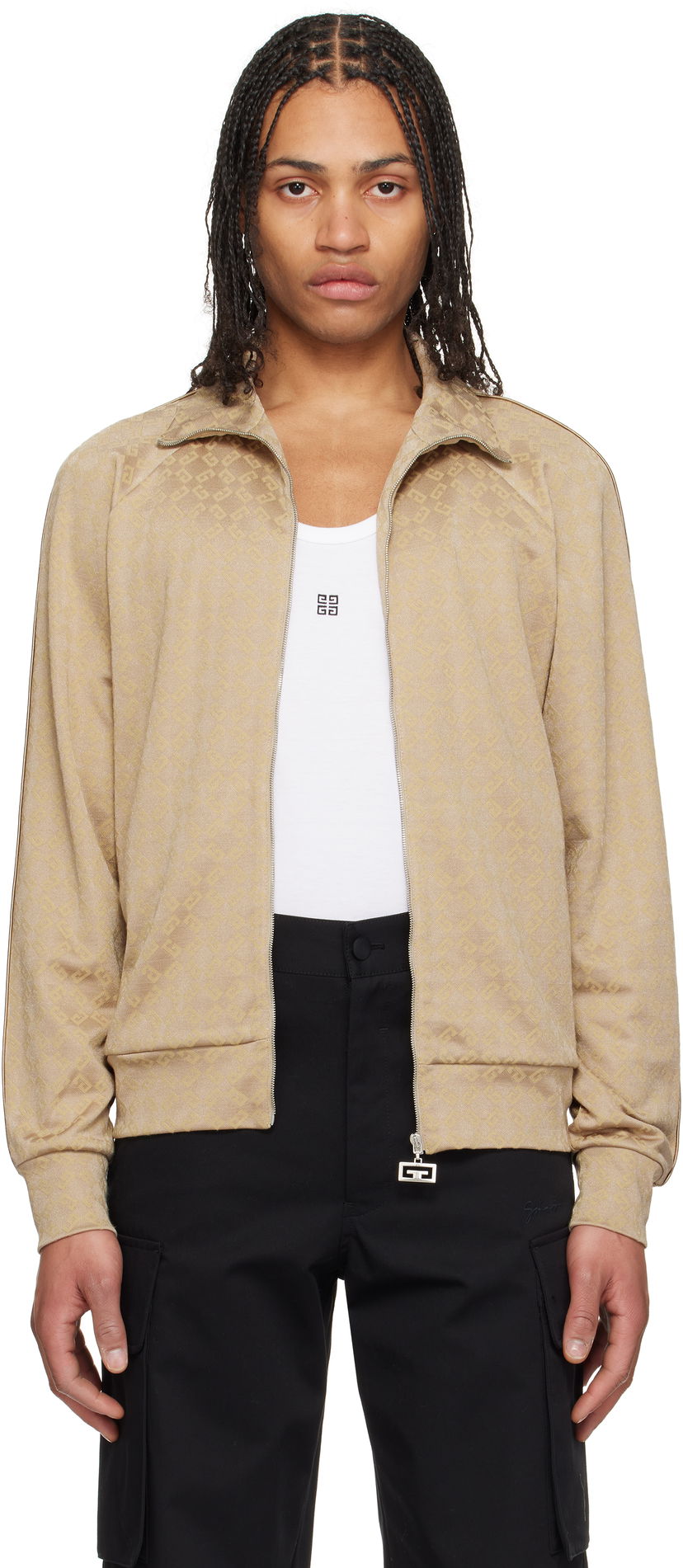 Vetrovka Givenchy Givenchy Vintage Zipped Track Jacket Bež | BMJ0MV316G277