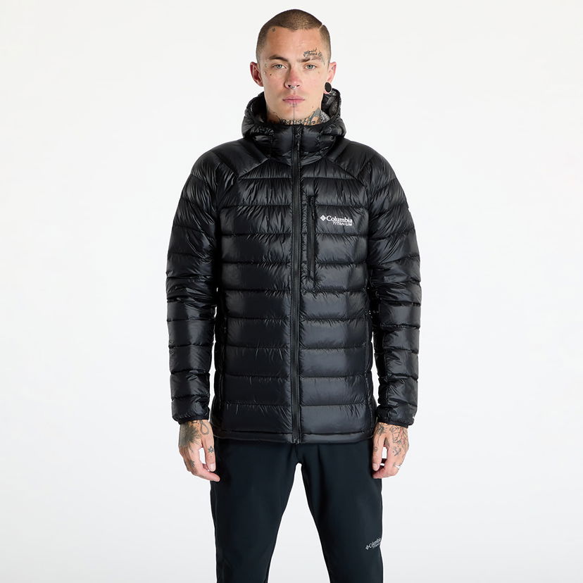 Puhovka Columbia Arctic Crest™ Down Hooded Jacket Black Črna | 2088774010