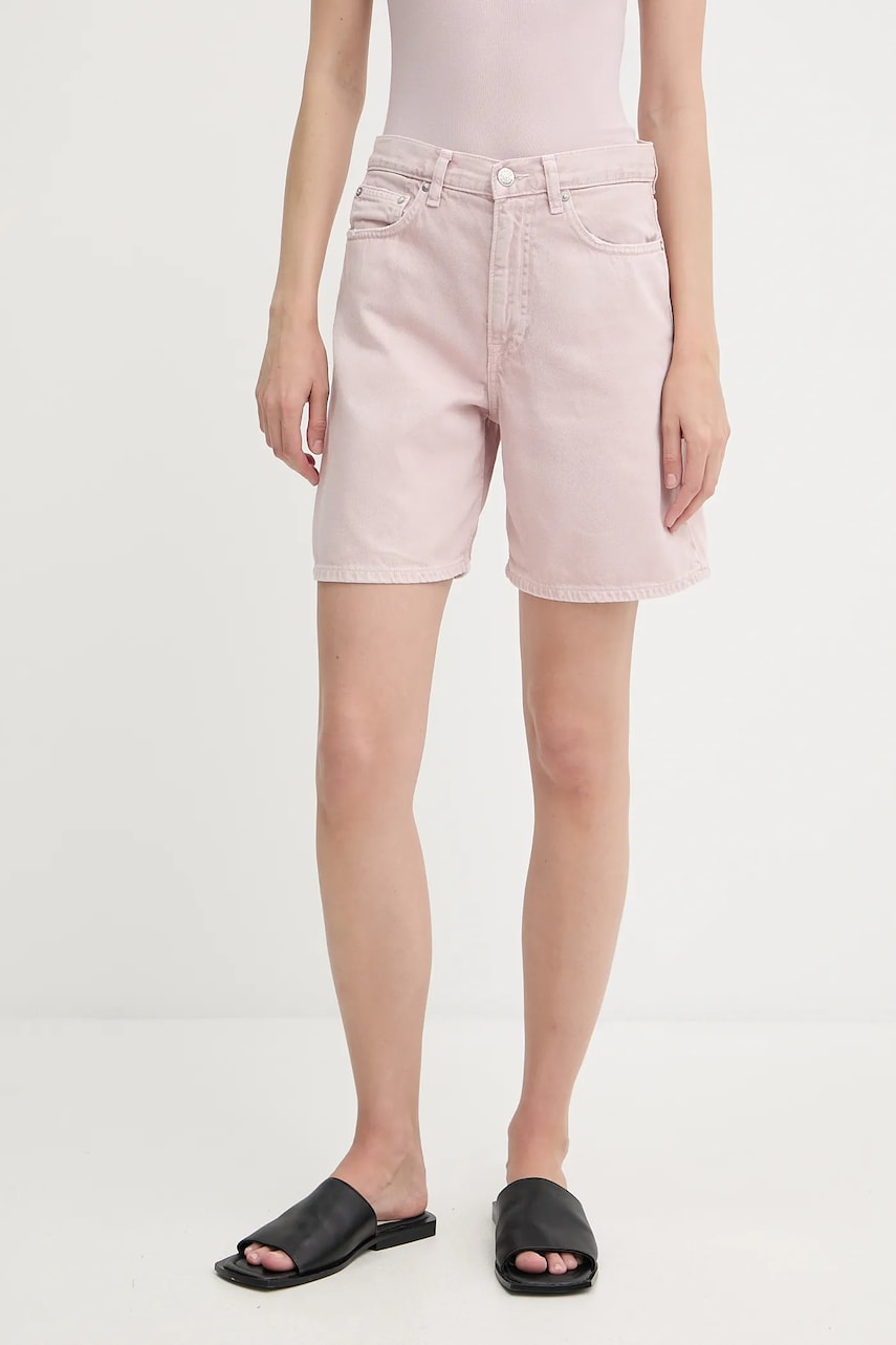 Kratke hlače Samsoe Samsoe Samsoe Samsoe SASHELLY High Waist Shorts Roza | F25200013, 0