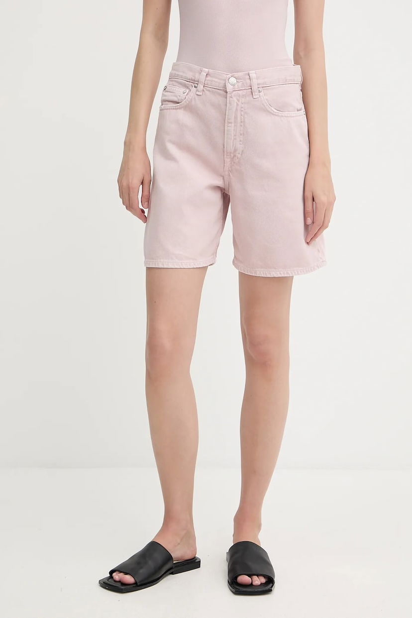Kratke hlače Samsoe Samsoe Samsoe Samsoe SASHELLY High Waist Shorts Roza | F25200013