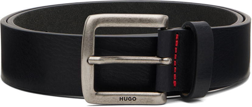 Pasovi BOSS HUGO Vegetable-Tanned Belt Črna | 50553776