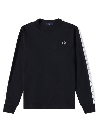Majica Fred Perry Taped Logo Tee Črna | M4621-102