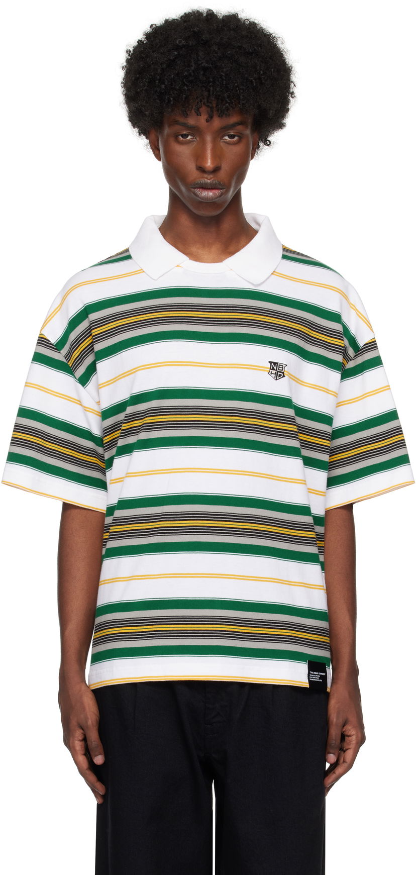 Polo majica Neighborhood Crewneck Polo Shirt Zelena | 242FPNH-CSM13