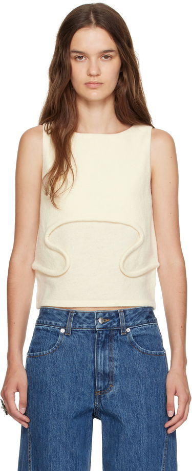 Majica brez rokavov Eckhaus Latta Eckhaus Latta Pallas Tank Top Bela | 1405-EL-PF25-M -, 0