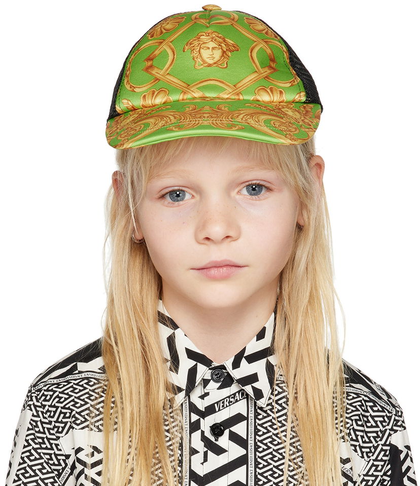 Kapa Versace Kids Heritage Trucker Hat Zelena | 1008201_1A06924