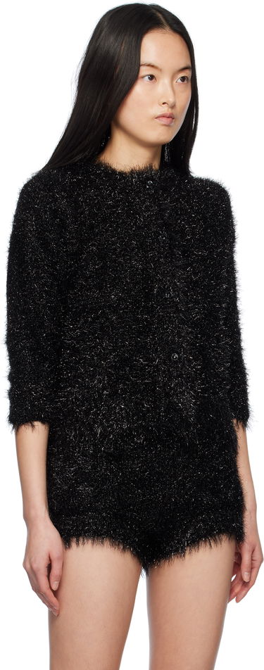 Kombinezon Simone Rocha Simone Rocha Tinsel Knit Cardigan Črna | PRMK2 0664, 1
