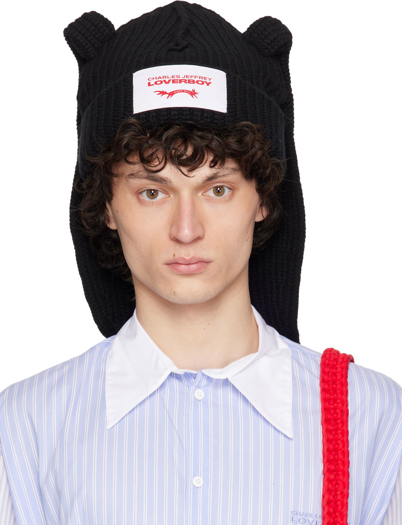 Beanie Charles Jeffrey Loverboy Charles Jeffrey LOVERBOY Chunky Rabbit Beanie Črna | 032131101
