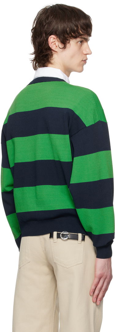 Pleteni pulover Coperni Coperni Striped Crewneck Sweater Zelena | COPML134SY3010MEN, 2