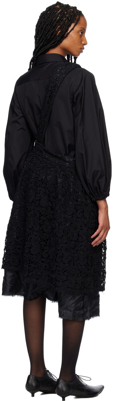 Obleke Comme des Garçons Comme des Garçons Floral Lace Midi Skirt Črna | RK-A004-051, 2
