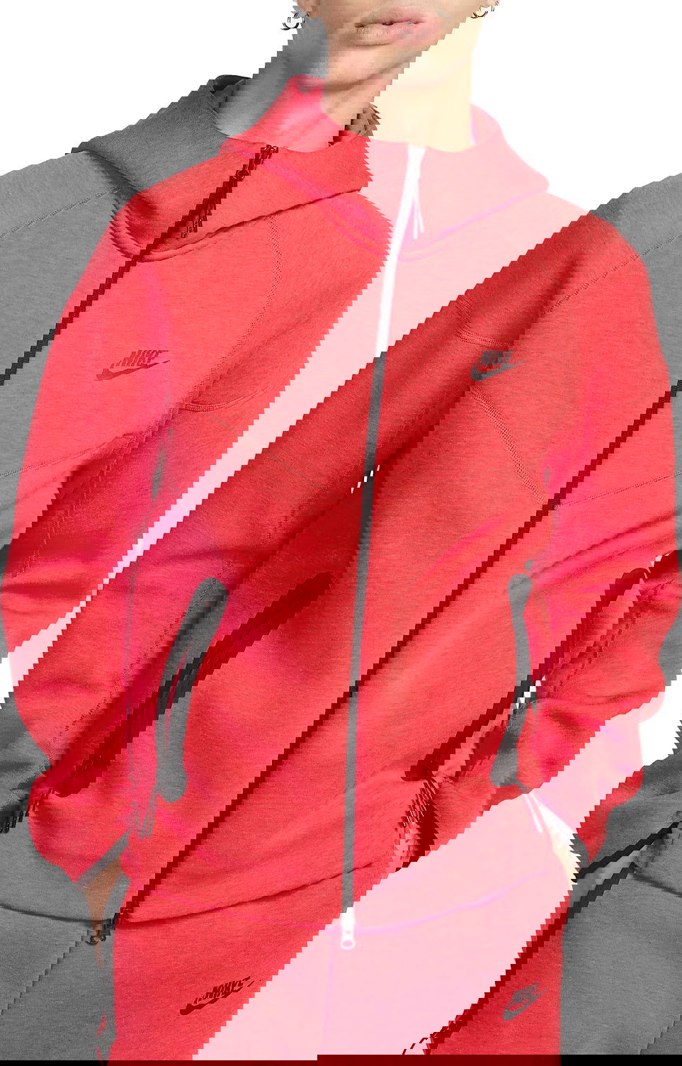 Pulover Nike Tech Fleece Windrunner Rdeča | fb7921-672, 0