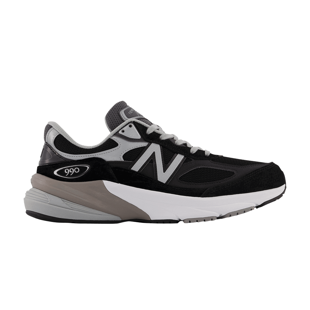 Superge in čevlji New Balance 990v6 MiUSA Black Grey White (Women's) Črna | W990BK6, 0